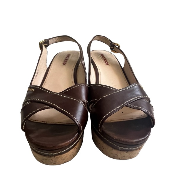 Prada womens wedge sandals size 41 - Picture 15 of 16